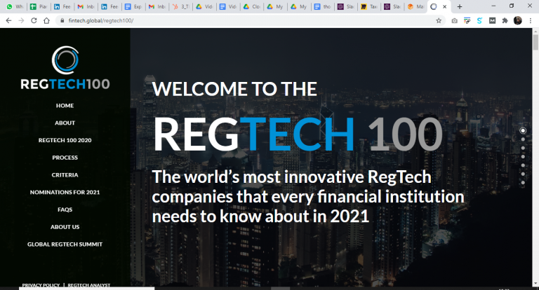 Making the RegTech100